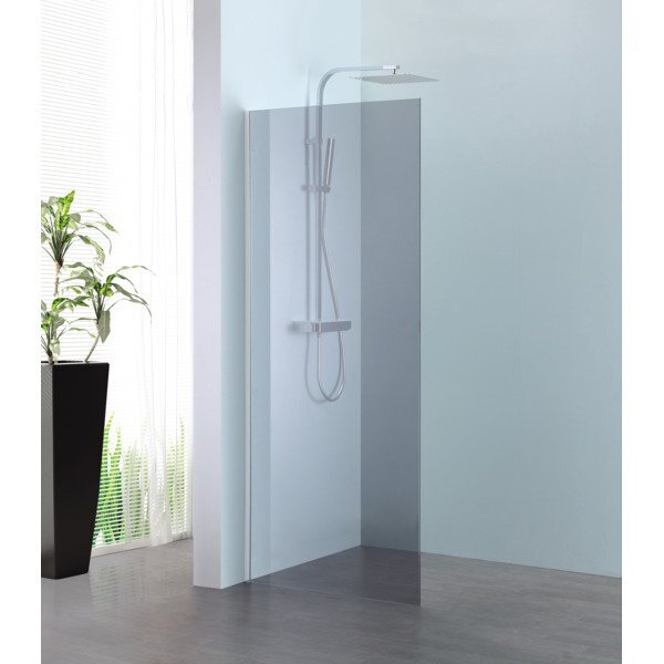 Royal Plaza Parri walk-in 120x200cm zilver profiel en grijs glas met clean coating 23787