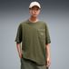 PUMA T-shirt délavé oversize Select Essentials Homme, Vêtements, Vert, S