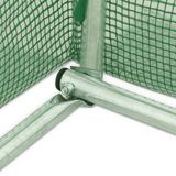 vidaXL Tuinkas met stalen frame, groen, 36 m²