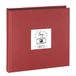 Hama Jumbo Fine Art Fotoalbum, XXL, 30 x 30, 100 zwarte pagina's voor maximaal 400 foto's in fotoformaat 10 x 15, fotoboek met uitsparing voor foto, bordeaux