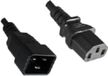 Microconnect C13/C20, 2 m Zwart C13 stekker C20 stekker