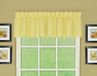 Gordijn van vandaag Orleans 12" Valance Tambour Scallop Edge Gordijn, Buttercup, 60" W X L