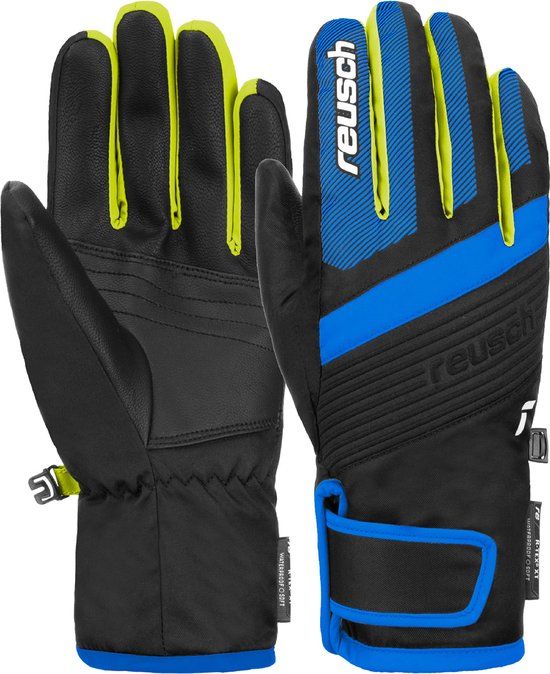 Reusch Duke R-TEX XT Junior Fingerhandschoenen - Zwart/Blauw - Maat 4,5