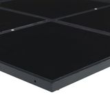 vidaXL 9-delige tuinset met kussens, zwart, van polyrotan
