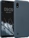 kwmobile coque de téléphone compatible avec Samsung Galaxy A10 - Coque arrière en ardoise