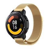 Strap-it Milanese band - goud - Geschikt voor Xiaomi Watch S1