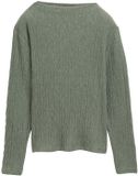 Tom Tailor - T-shirt - Dames - Maat M - Lange mouw - Ronde hals - Effen - Polyester/Viscose - 33962 doeskin m