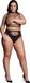 Le Désir by Shots Helike XLV - Two-piece set with open cups, crop top and panties - Plus Size