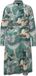 Ulla Popken - Dames - Lyocell midi-jurk marmerdesign opstaande kraag lange mouw - Matgroen - Maat 46+