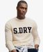 Superdry Homme Pull Intarisa Preppy Coupe Ajustée Cream Taille: Xxxl