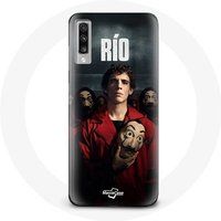 Maniacase Etui voor Samsung Galaxy A70 La Casa De Papel Rio Masker