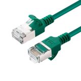 Microconnect V-FTP6A0025G-SLIM netwerkkabel Groen 0,25 m Cat6a U/FTP (STP)