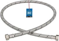 KOTARBAU® Flexibele Aansluitslang 3/8" x 3/8" - Flexibele Kraanslang 100 cm - Sanitaire Aansluitslang - Flexibele Verbindingsslang - Aansluitslang Armatuur - met Roestvrijstalen Vlechtwerk