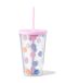 HEMA Drinkbeker met rietje 450ml gezichtjes