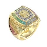Guess JUMR05034JWYGMC64 Bague Homme Lion King Taille de bague 64