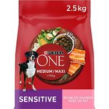 PURINA ONE Medium/Maxi Sensitive Saumon Alimentation Chien Sec 2,5 kg