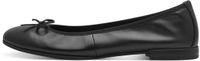 Tamaris - Dames - Ballerinas - Leer - Zwart - Maat 40