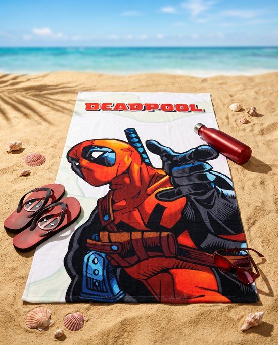4KidsOnly Deadpool handdoek polyester 70 x 140 cm