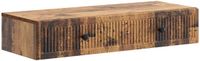 vidaXL Wandgemonteerde Zijtafel Oud hout 87,5 x 34,5 x 17 cm