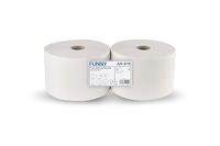 Funny Polijstpapierrollen, 2-laags, hoogwit, circa 22 cm, 1500 vellen, per stuk verpakt (1 x 2 stuks)