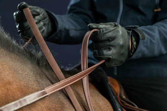 Dy on 1/2'' Hunter Reins - Brown - Cob - 5404022062117