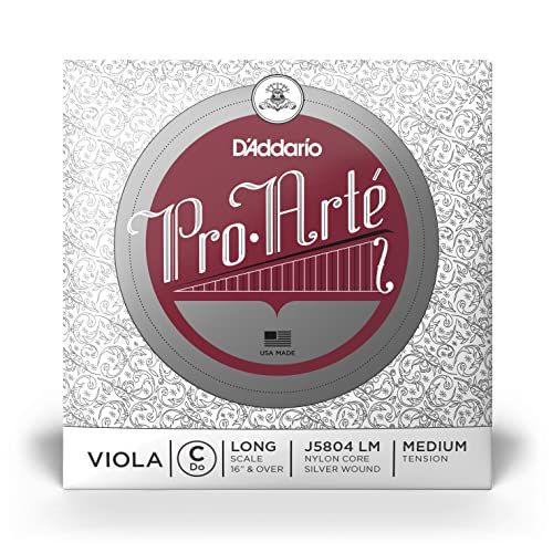 D'Addario J5804-LM Pro Arte Viola Single String 'C' Silver Medium Light