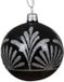 Decoris Kaemingk Kerstballen glas d8 cm zwart