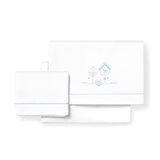Mon Petit Beddengoedset voor kinderbed, wit en blauw