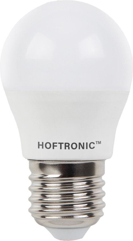 HOFTRONIC E27 LED Lamp - 2,9 Watt 250 lumen - 6500K daglicht wit licht - Grote fitting - Vervangt 35 Watt - G45 vorm