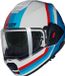 Nolan N120-1 Lineo 347 Wit Blauw Rood Glossy Systeemhelm