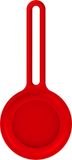 By Qubix Qubix AirTag case infinity series - siliconen sleutelhanger - rood