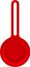 By Qubix Qubix AirTag case infinity series - siliconen sleutelhanger - rood