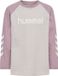 Hummel Meisjes T-shirt met lange mouwen, katoen, logo, normale pasvorm, sea fog