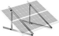 Merkloos Montagesteunen voor Zonnepanelen 50 inch, Verstelbaar van 0 tot 90°, Lichtgewicht voor Camper, Dak