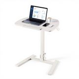 VEVOR Verstelbaar bureau, computerbureau, 650x480x(740-1090)mm, metalen frame, MDF-bureaublad, 0-90° kantelbaar, draagvermogen 15 kg, wielen met 2 remmen, staand-zittend bureau voor kantoor en thuis