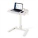 VEVOR Verstelbaar bureau, computerbureau, 650x480x(740-1090)mm, metalen frame, MDF-bureaublad, 0-90° kantelbaar, draagvermogen 15 kg, wielen met 2 remmen, staand-zittend bureau voor kantoor en thuis
