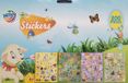 Merkloos Paasstickers 200 stickers voor pasen - 4 vellen met stickers