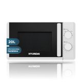 Hyundai Magnetron, 20 l, keramiek, wit, HMC207W00, 700 W, 12 programma's, ontdooifunctie, binnencoating, eenvoudige reiniging, timer 35 minuten.