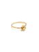 SINGULARU - Gardenia Ring. Messing met 18 Kt Goudlaag en Zirkonia. Sieraden voor Dames. Maat 10-18.