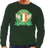 Bellatio Decorations Groen Ireland drinking team sweater groen heren S