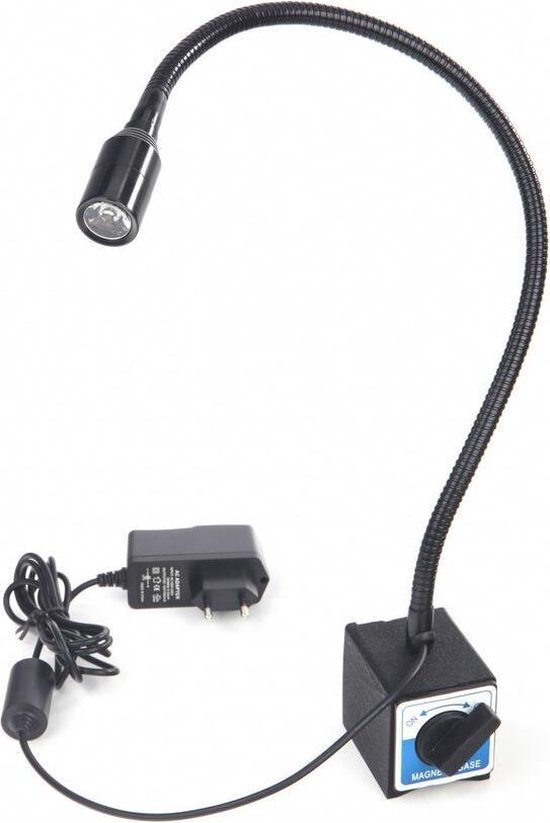 HBM Magneetvoet met 230 Volt LED verlichting