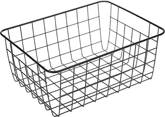 QUVIO Opbergmand - Staal - 22 x 28 x 12 cm