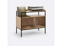 la-redoute-interieurs LA REDOUTE Meuble vinyles L87 cm, Volga Beige Chêne