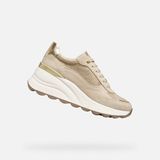 GEOX SPHERICA EC13 DAMES Sneakers - LICHT GOUD/LICHT BEIGE - Maat 39