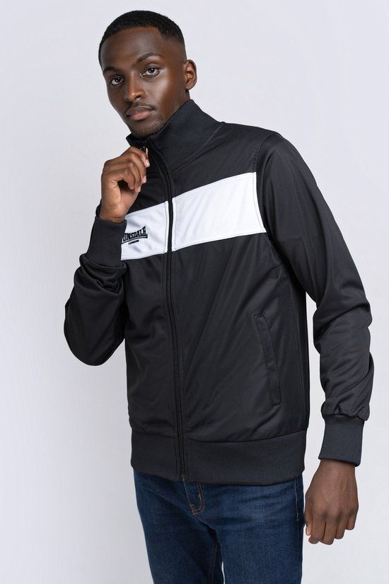 Lonsdale London Alnwick Heren Trainingsjas - zwart - XXL