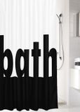 Kleine Wolke Douchegordijn Bath Polyester Zwart, Wit