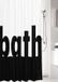 Kleine Wolke Douchegordijn Bath Polyester Zwart, Wit