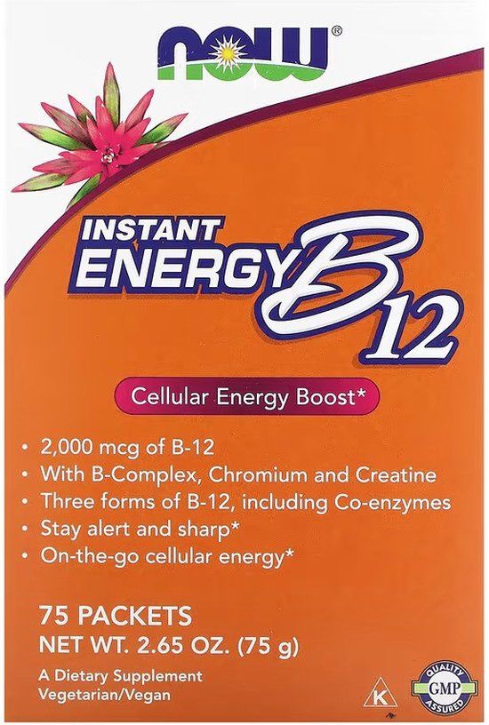 NOW Instant Energy B-12 2000 MCG - 75 stuks