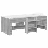 vidaXL Kinderhoogslaper Grijs Sonoma 98.5 x 200 cm Bewerkt hout
