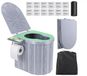 Toilet de camping pliable pour intérieur et extérieur